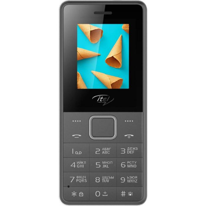 Сотовый телефон ITEL IT2160, 1.77", 2 sim, 1000 мАч, серый
Сотовый телефон ITEL IT2160, 1.77", 2 sim, 1000 мАч, серый