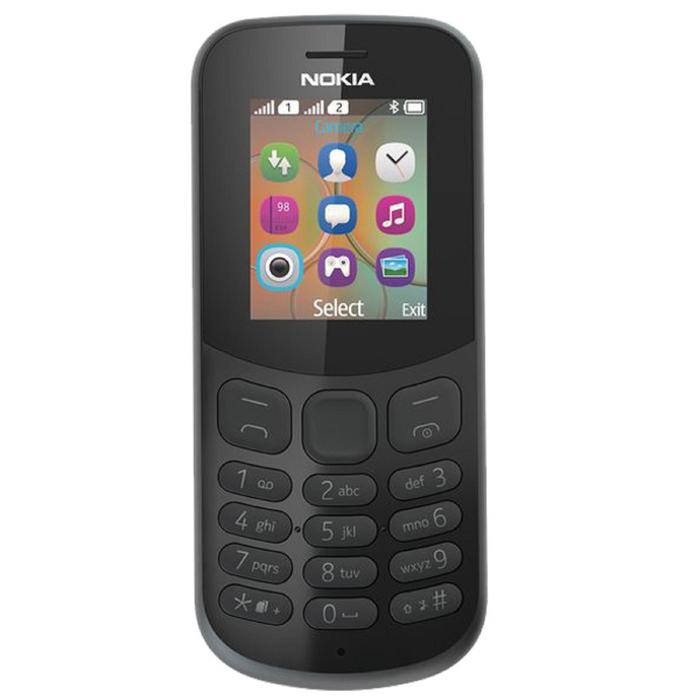 Сотовый телефон Nokia 130, 1.8", 2 sim, 1020 мАч, черный
Сотовый телефон Nokia 130, 1.8", 2 sim, 1020 мАч, черный