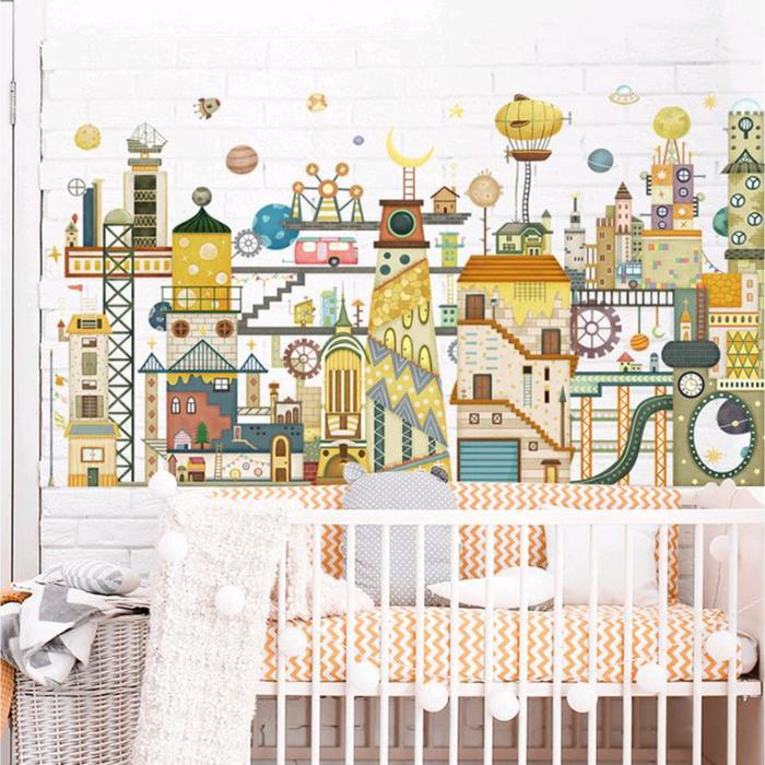 Наклейка пластик интерьерная цветная "Город механиков" 60х90 см
Наклейка пластик интерьерная цветная "Город механиков" 60х90 см