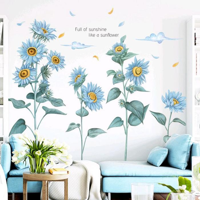 Наклейка пластик интерьерная цветная "Синие подсолнухи" 30х90 см набор 2 листа
Наклейка пластик интерьерная цветная "Синие подсолнухи" 30х90 см набор 2 листа