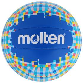 Мяч для пляжного волейбола MOLTEN, размер 5, ПВХ, машинная сшивка, бутиловая камера, цвет синий/голубой/белый
Мяч для пляжного волейбола MOLTEN, размер 5, ПВХ, машинная сшивка, бутиловая камера, цвет синий/голубой/белый