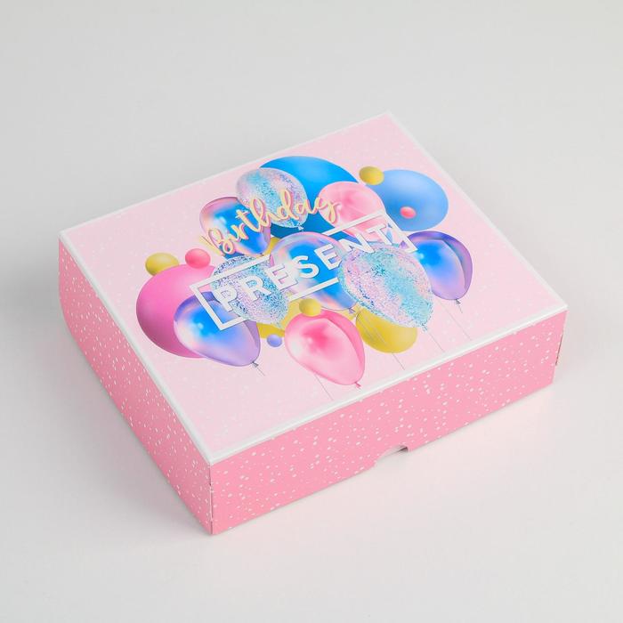 Коробочка для кондитерских изделий Birtday Present, 17 × 20 × 6 см
Коробочка для кондитерских изделий Birtday Present, 17 × 20 × 6 см