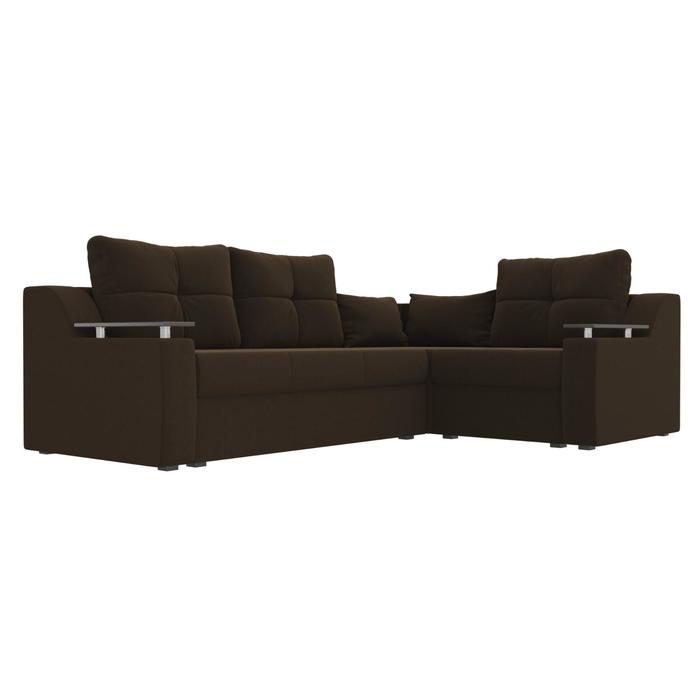 Угловой диван «Митчелл», механизм еврокнижка, микровельвет, цвет коричневый
Угловой диван «Митчелл», механизм еврокнижка, микровельвет, цвет коричневый