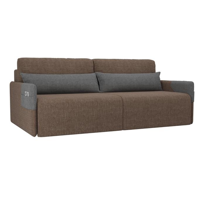 Прямой диван «Армада», механизм еврокнижка, рогожка, цвет коричневый / серый
Прямой диван «Армада», механизм еврокнижка, рогожка, цвет коричневый / серый