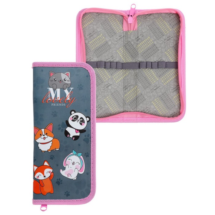 Пенал 1 секция, 90 х 195 х 25 мм, Calligrata "Зверята", ламинированный картон
Пенал 1 секция, 90 х 195 х 25 мм, Calligrata "Зверята", ламинированный картон