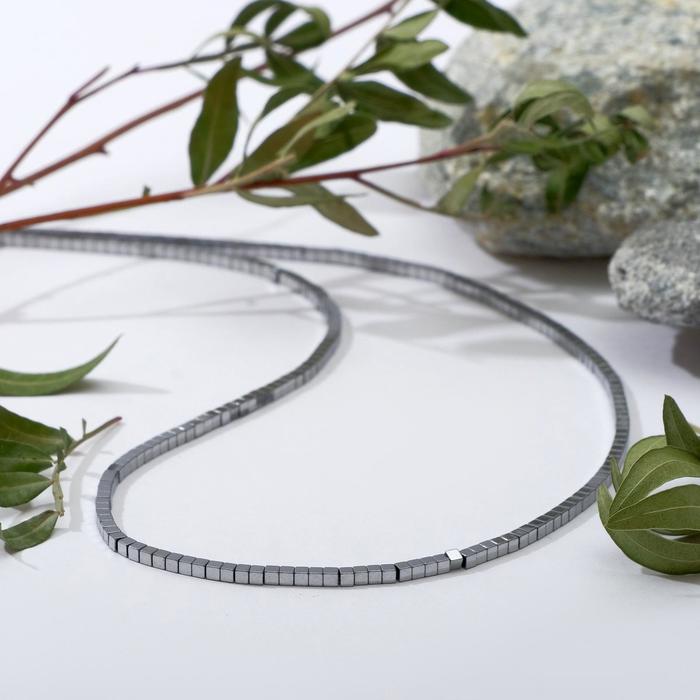 Бусы кубик №2 "Гематит", цвет серебристый, 45см
Бусы кубик №2 "Гематит", цвет серебристый, 45см