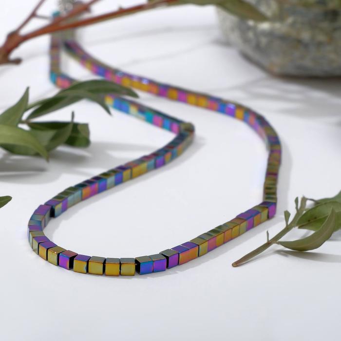 Бусы кубик №3 "Гематит", разноцветные, 45см
Бусы кубик №3 "Гематит", разноцветные, 45см