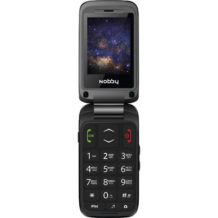 фото Сотовый телефон nobby 240с, 2.4", 32мб, 0.08мп, 2sim, bt, 800мач, темно-серый