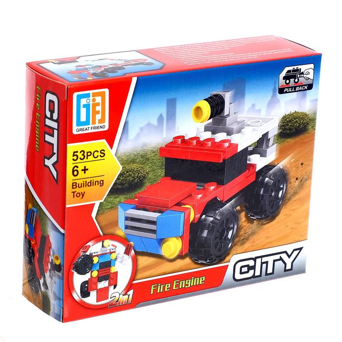 Конструктор город «Пожарный транспорт» 53 детали
Конструктор город «Пожарный транспорт» 53 детали