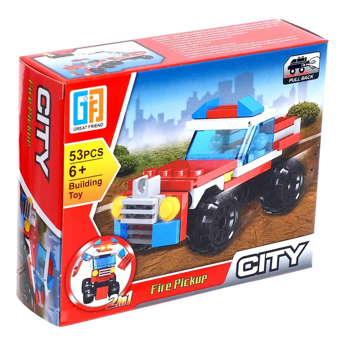 Конструктор город «Пожарный транспорт» 53 детали
Конструктор город «Пожарный транспорт» 53 детали