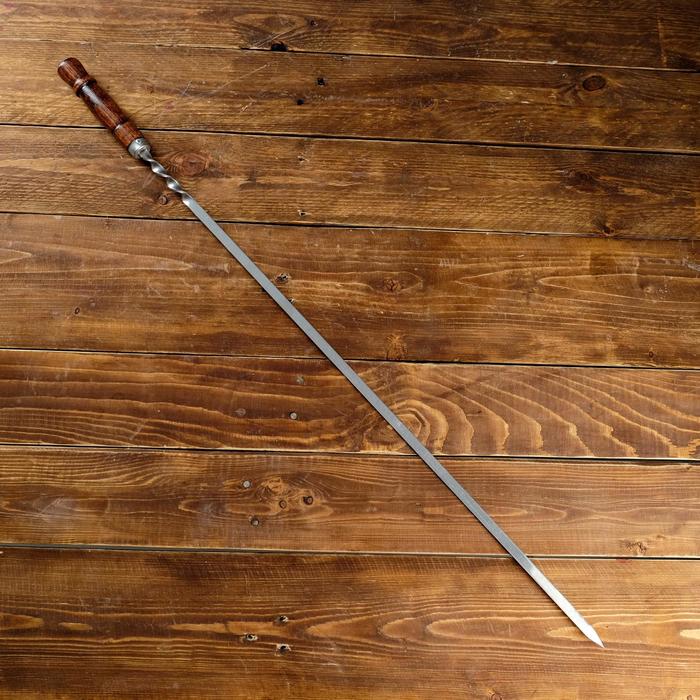 Шампур узбекский для шашлыка, с деревянной ручкой, 60см
Шампур узбекский для шашлыка, с деревянной ручкой, 60см