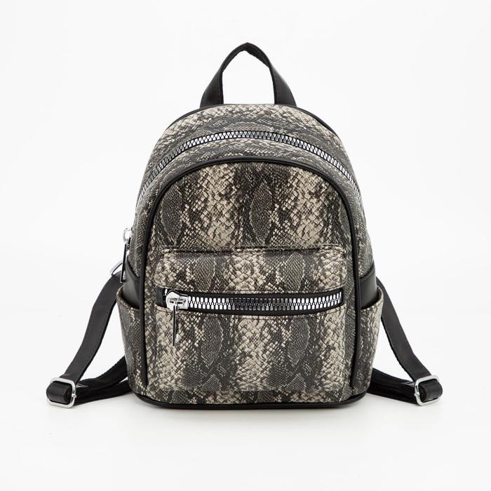 Рюкзак на молнии, цвет серый
Рюкзак на молнии, цвет серый