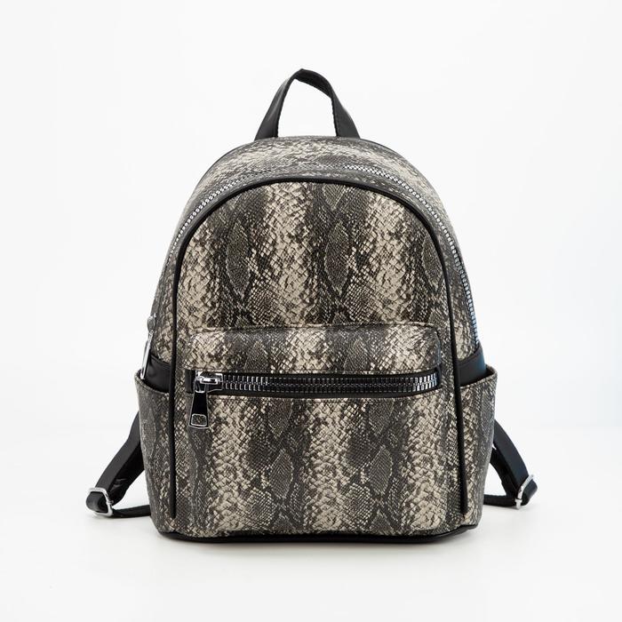 Рюкзак на молнии, цвет серый
Рюкзак на молнии, цвет серый