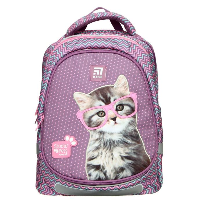 фото Рюкзак школьный, studio pets 700 (2p), 38 х 28 х 16 см, эргономичная спинка, с крышкой