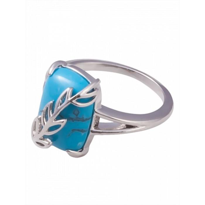 Кольцо с бирюзой "Диана", родирование, размер 20 
Кольцо с бирюзой "Диана", родирование, размер 20