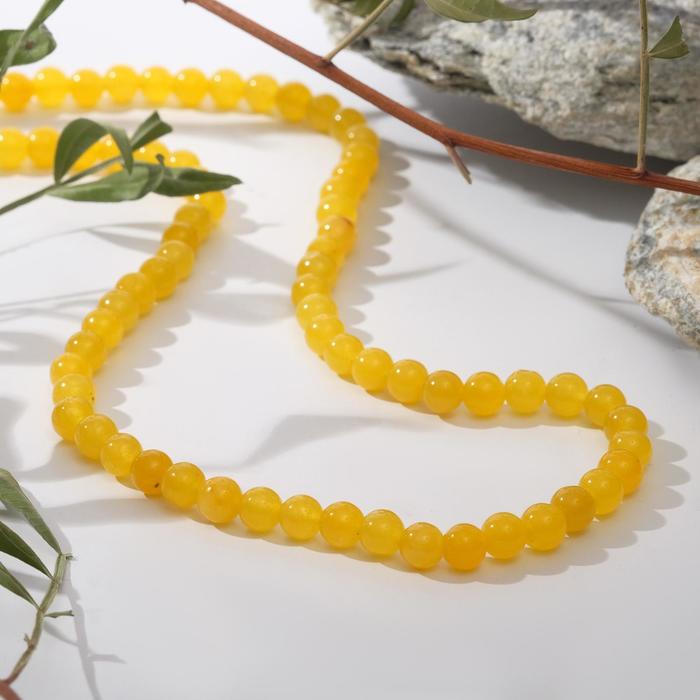Бусы шар №6 "Агат ярко-жёлтый", 45см
Бусы шар №6 "Агат ярко-жёлтый", 45см