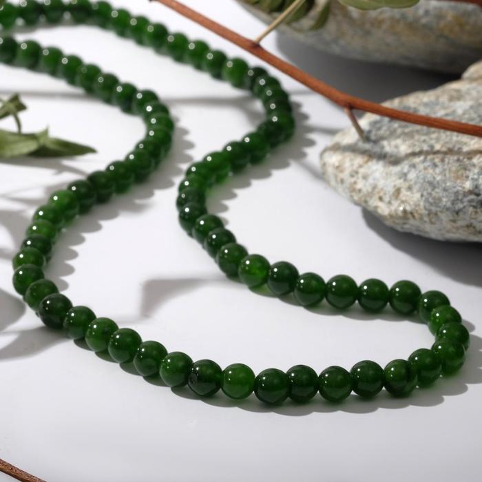 Бусы шар №6 "Агат тёмно-зелёный"
Бусы шар №6 "Агат тёмно-зелёный"