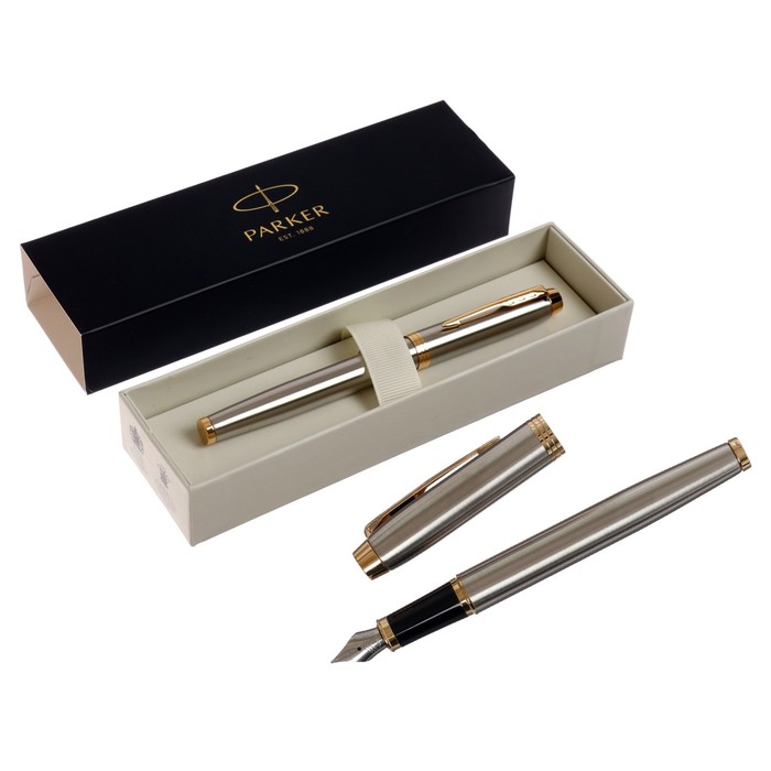 Ручка перьевая Parker IM Core Brushed Metal GT F321, корпус из нержавеющей стали, синие чернила, В ПОДАРОЧНОМ ПАКЕТЕ
Ручка перьевая Parker IM Core Brushed Metal GT F321, корпус из нержавеющей стали, синие чернила, В ПОДАРОЧНОМ ПАКЕТЕ