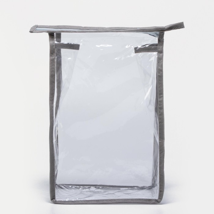 фото Косметичка на молнии, цвет серый