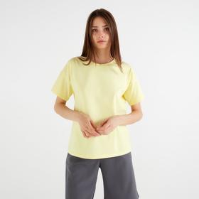 Футболка женская Basic line, цвет лимонный, р-р 46
Футболка женская Basic line, цвет лимонный, р-р 46