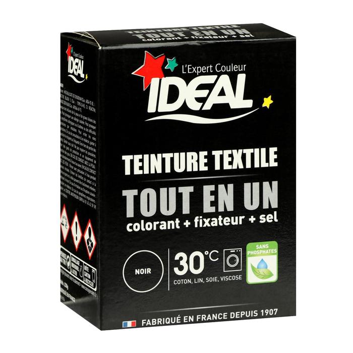 Краска для окрашивания одежды и тканей IDEAL, Чёрная, 230 г
Краска для окрашивания одежды и тканей IDEAL, Чёрная, 230 г