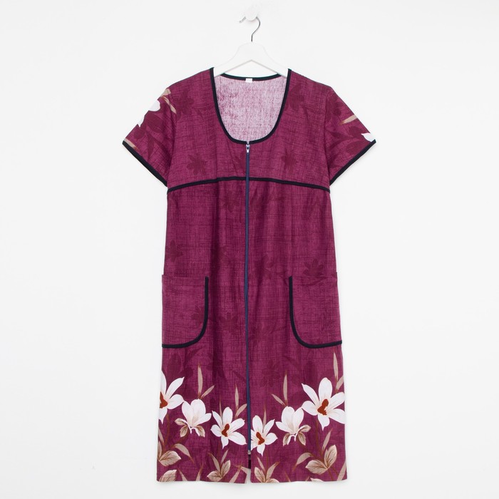 Халат женский, цвет бордо, размер 48
Халат женский, цвет бордо, размер 48