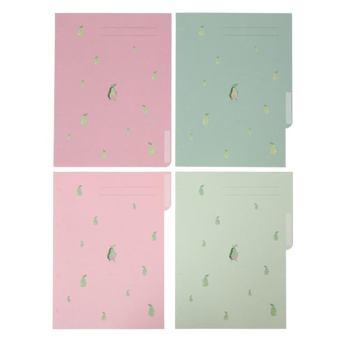 Комплект разделителей для тетрадей на кольцах А5, 4 листа "Авокадо"
Комплект разделителей для тетрадей на кольцах А5, 4 листа "Авокадо"