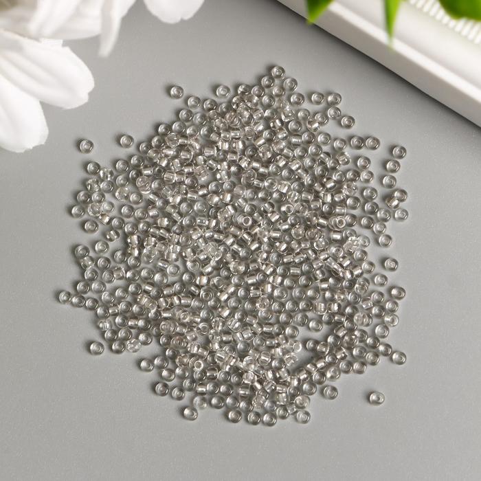 Бисер "Preciosa" прозрачный с цветным центром, 10/0, 20 гр, светло-серый 
Бисер "Preciosa" прозрачный с цветным центром, 10/0, 20 гр, светло-серый