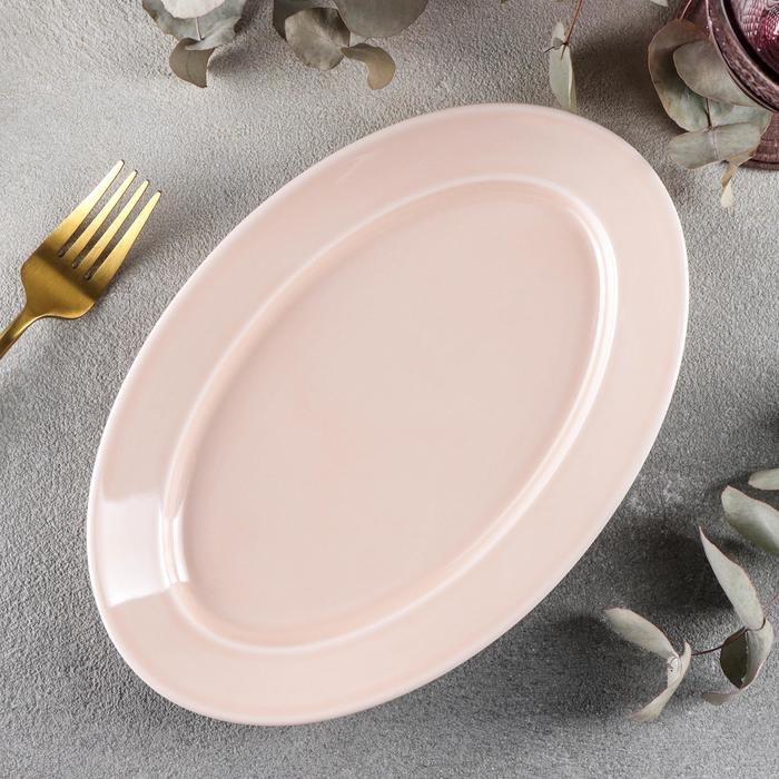 Блюдо овальное «Акварель», 24,5×16,5 см, цвет розовый 
Блюдо овальное «Акварель», 24,5×16,5 см, цвет розовый