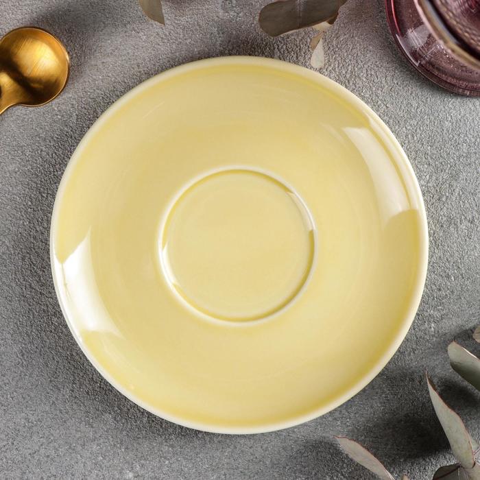 Блюдце «Акварель», d=14,5 см, цвет жёлтый
Блюдце «Акварель», d=14,5 см, цвет жёлтый