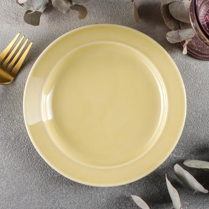 Тарелка мелкаяx «Акварель», d=17,5 см, цвет жёлтый
Тарелка мелкаяx «Акварель», d=17,5 см, цвет жёлтый
