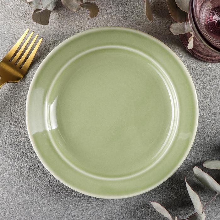 Тарелка мелкая «Акварель», d=17,5 см, цвет фисташковый
Тарелка мелкая «Акварель», d=17,5 см, цвет фисташковый