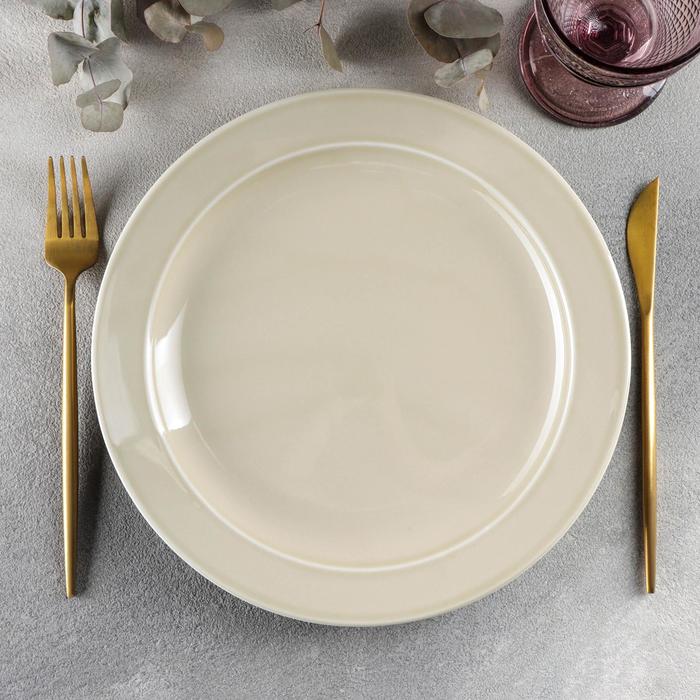 Тарелка мелкая «Акварель», d=26,5 см, цвет бежевый
Тарелка мелкая «Акварель», d=26,5 см, цвет бежевый