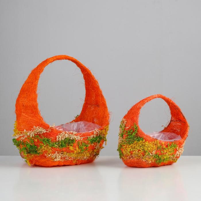 Набор корзин, 24х15х8*25см, 18х11х7/18 см, сизаль, сухоцветы
Набор корзин, 24х15х8*25см, 18х11х7/18 см, сизаль, сухоцветы