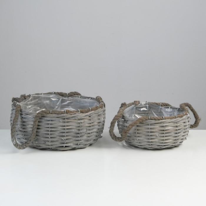 Набор кашпо, 27х12 см, 20х10 см, ива
Набор кашпо, 27х12 см, 20х10 см, ива