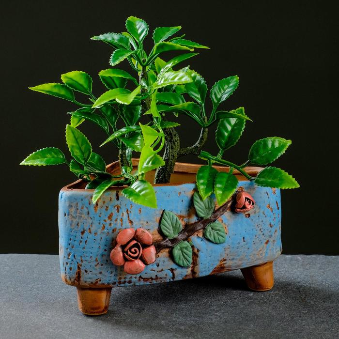 Горшок - бонсайница "Треугольник" на ножках, 14*10*8см
Горшок - бонсайница "Треугольник" на ножках, 14*10*8см