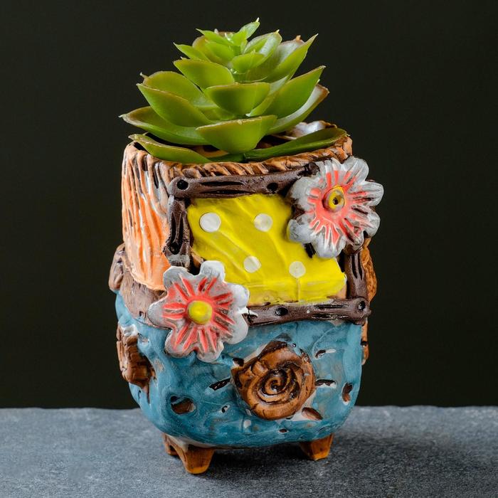 Горшок "Заплатки" на ножках, 8*7*11см
Горшок "Заплатки" на ножках, 8*7*11см