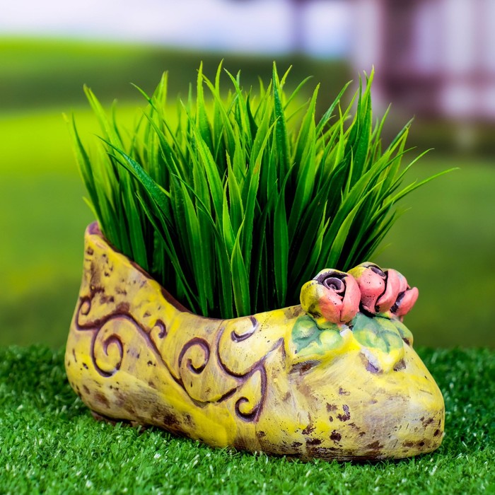 Горшок "Туфелька" желтый 10,5*4*7см
Горшок "Туфелька" желтый 10,5*4*7см