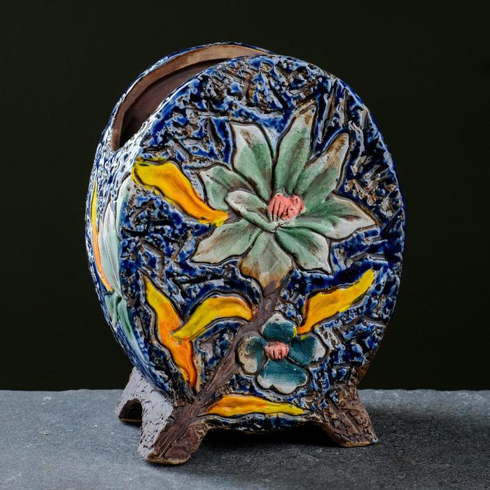 Горшок "Цветы" синий, на ножках 11,5*7*15,5см
Горшок "Цветы" синий, на ножках 11,5*7*15,5см