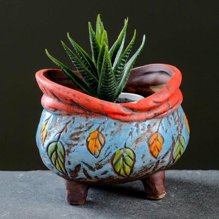 Горшок "Листья" на ножках 10*8*7см
Горшок "Листья" на ножках 10*8*7см