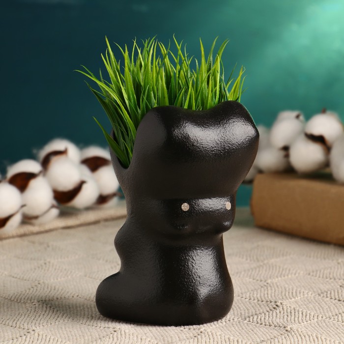 Горшок "Бегемот" черный 12*8*9см
Горшок "Бегемот" черный 12*8*9см