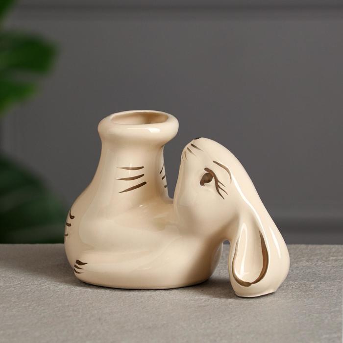 Подсвечник "Кролик", бежевый, керамика, 10 см
Подсвечник "Кролик", бежевый, керамика, 10 см