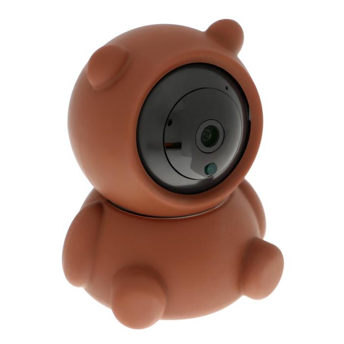 Видеокамера WiFi LuazON CAM-02 "Мишка", управление со смартфона, 2 Мп, microSD, коричневая 
Видеокамера WiFi LuazON CAM-02 "Мишка", управление со смартфона, 2 Мп, microSD, коричневая
