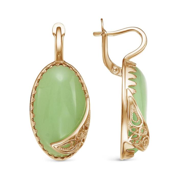 Серьги "Нефрит" ажур, позолота
Серьги "Нефрит" ажур, позолота