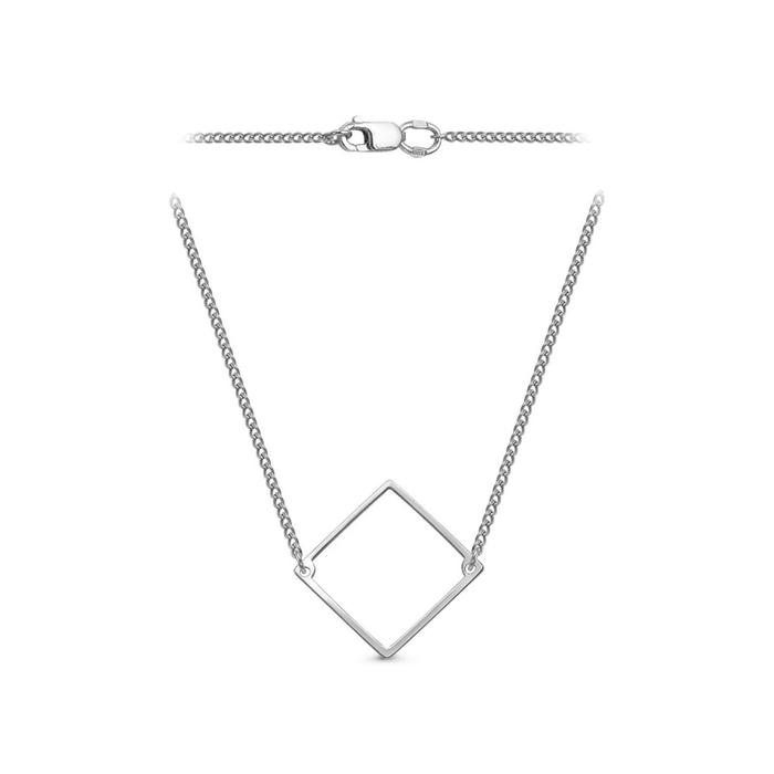 Колье "Геометрия" ромб посеребрение, 40 см
Колье "Геометрия" ромб посеребрение, 40 см