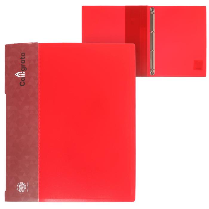 Папка на 4 кольцах А4, Calligrata, 27 мм, 700 мкм, внутренний карман, карман на корешок, красная
Папка на 4 кольцах А4, Calligrata, 27 мм, 700 мкм, внутренний карман, карман на корешок, красная