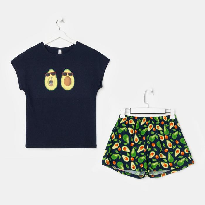 Пижама женская (футболка, шорты), цвет тёмно-синий, размер. 54
Пижама женская (футболка, шорты), цвет тёмно-синий, размер. 54