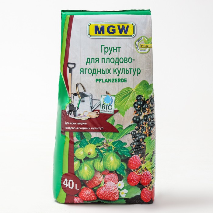 Грунт MGW для плодово-ягодных культур, 40 л
Грунт MGW для плодово-ягодных культур, 40 л