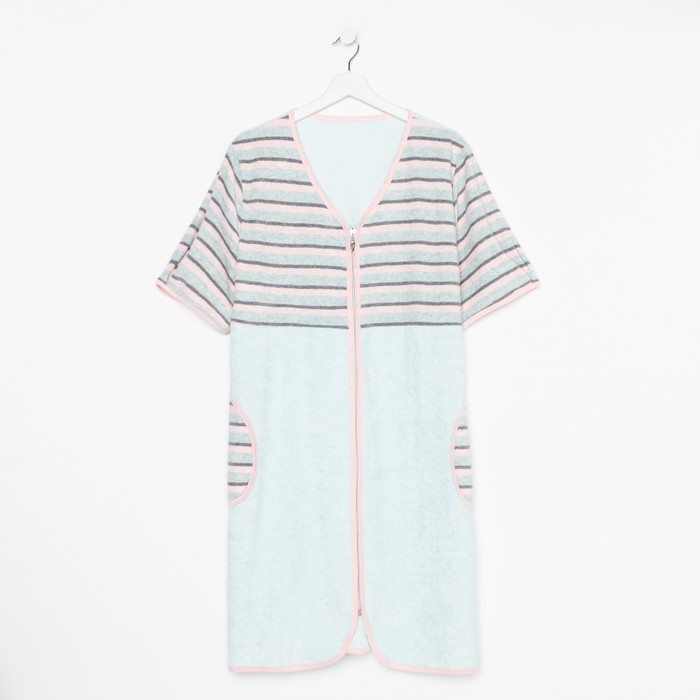 Халат женский на молнии, цвет фисташковый, размер 56
Халат женский на молнии, цвет фисташковый, размер 56