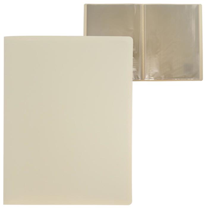 Папка с 60 вкладышами А4, 500 мкм, Calligrata, молочно-белая
Папка с 60 вкладышами А4, 500 мкм, Calligrata, молочно-белая